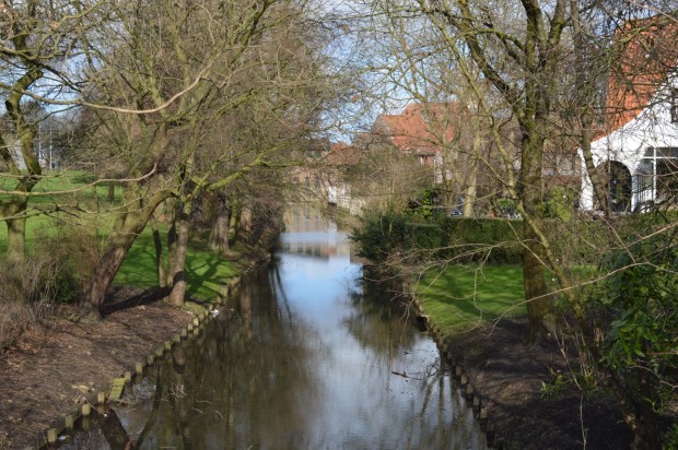 River on the outskirts of Bruges 