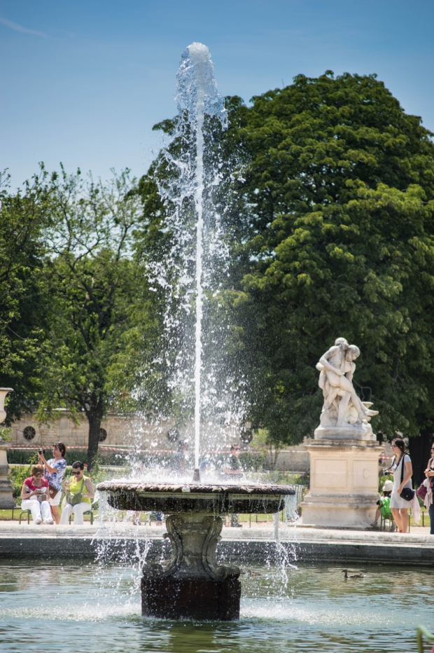 Fountain in the Tuileries gardens