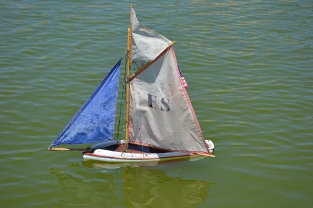 Wooden sailing boat